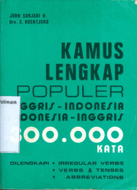 Image of Kamus Lengkap Populer: Inggris-Indonesia Indonesia-Inggris 300.000 Kata