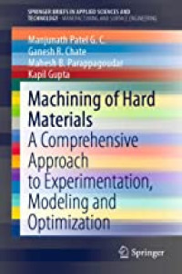 Image of Machining of Hard Materials
