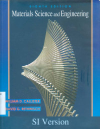 Image of Materials Science And Engineering 8 edition SI Version