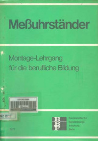 Image of Meßuhrständer.  Montage-Lehrgang für die berufliche Bildung