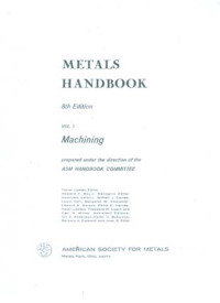 Image of Metals Handbook 8ed Vol.3 Machining