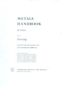Image of Metals Handbook 8ed Vol. 4 Forming