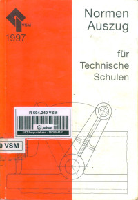 Image of Normen Auszug für Technische Schulen. 11 Auflage 1997