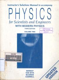 Image of Instructor's Solutions Manual To Accompany Physics For Scientists And Engineers Volume 2 3ed