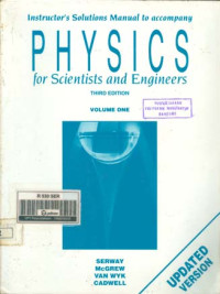 Image of Instructor's Solutions Manual To Accompany Physics For Scientists And Engineers Volume 1 3ed