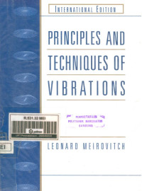 Image of Principles And Techniques of Vibrations