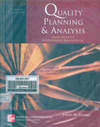 Image of Quality Planning And Analysis