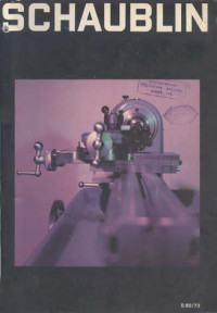 Image of Machine SCHAUBLIN. Schaublin