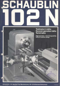 Image of Tours Schaublin.  Schaublin 102 N