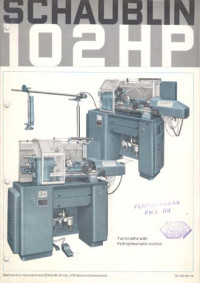 Image of Tours Schaublin. Schaublin 102 HP
