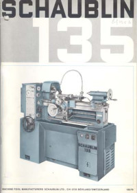 Image of Machines Schaublin. Schaublin 135