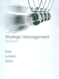 Image of Strategic Management: Text and Cases 5ed