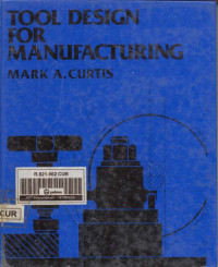 Image of Tool Design for Manufacturing