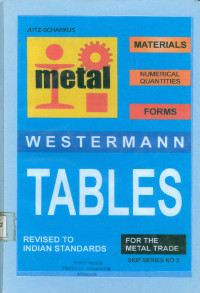Image of Westermann Tables for the Metal Trade